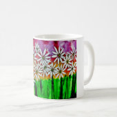 Glückliche Blumenkaffee-Tasse Kaffeetasse (VorderseiteRechts)
