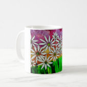 Glückliche Blumenkaffee-Tasse Kaffeetasse (Vorderseite Links)