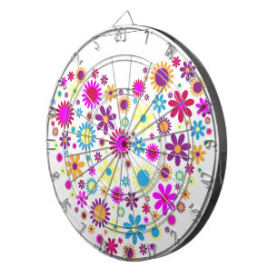 Glückliche Blüten Dartscheibe