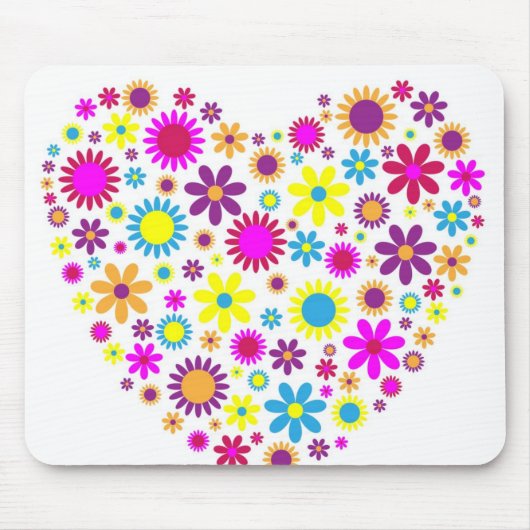 Glückliche Blüten Mousepad (Vorne)