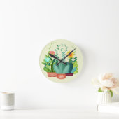 Glückliche Blüten Runde Wanduhr (Zuhause)