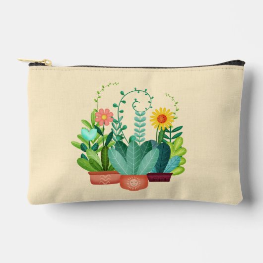 Glückliche Blüten Zubehörtasche (Vorderseite)