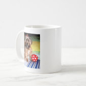 Glückliche Border-Collie Kaffeetasse (Vorderseite Links)