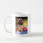 Glückliche Border-Collie Kaffeetasse (Links)