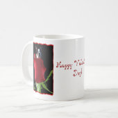 Glückliche Boston-Terrier-Tasse des Valentines Kaffeetasse (Vorderseite Links)