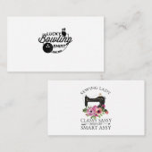 Glückliche Bowling-Geschenkgutscheine Begleitkarte (Vorne/Hinten)