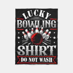 Glückliche Bowling Shirt nicht wecken lustige Bowl Fleecedecke