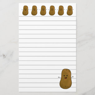 Glückliche Braune Kartoffel Schreibwaren Briefpapier