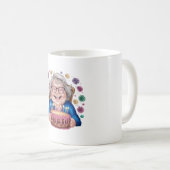 Glückliche Brille Oma Geburtstagsgrafik Kaffeetasse (VorderseiteRechts)