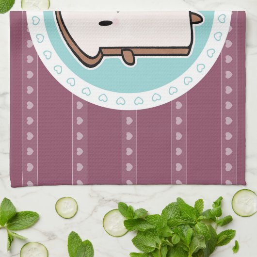 Glückliche Brot-Scheibe Handtuch (Gefaltet)