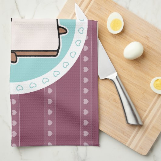 Glückliche Brot-Scheibe Handtuch (Viertel Falte)