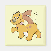 Glückliche Brown-Hundet-shirts und -geschenke Magnet (Vorne)