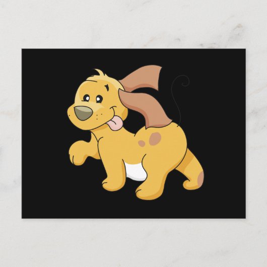 Glückliche Brown-Hundet-shirts und -geschenke Postkarte (Vorderseite)