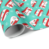 Glückliche Camper Geschenkpapier (Rolleneckpunkt)