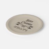 Glückliche Camper personalisierter RV Pappteller (Schrägansicht)