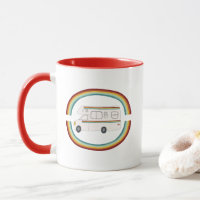 Glückliche Camper Regenbogen RVing Camper Wohnmobi