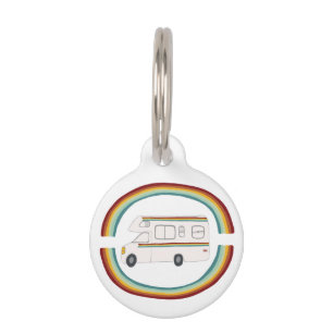 Glückliche Camper Regenbogen Wohnmobil RVing Whims Haustiermarke