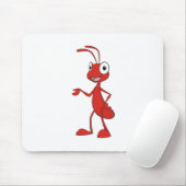 Glückliche Cartoon-Ameise Mousepad (Mit Mouse)