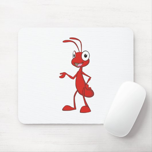 Glückliche Cartoon-Ameise Mousepad (Mit Mouse)