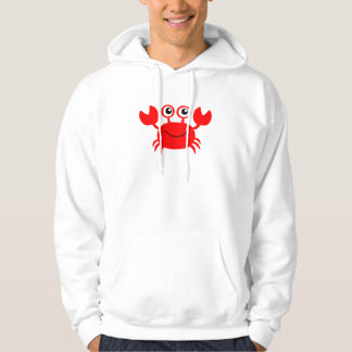 Glückliche Cartoon-Krabbe Hoodie