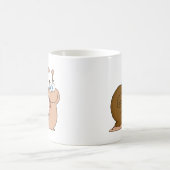 Glückliche Cartoon-Schnecke Kaffeetasse (Mittel)