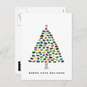 Glückliche Cavy-Feiertage Feiertagspostkarte (Vorne/Hinten)