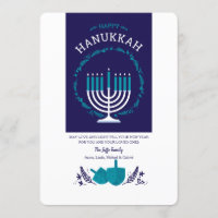 Glückliche Chanukka-Gruß-Karte