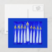 Glückliche Chanukka-Postkarte Feiertagspostkarte (Vorne/Hinten)