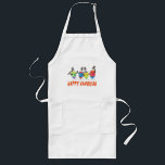 Glückliche Chanukka-Schürze Lange Schürze<br><div class="desc">Diese glückliche Schürze Chanukkas Dreidels ist der Schlag des Chanukah Party als Hostessengeschenk oder gerade als Hannuka Geschenk.  Es ist so bunt und ein ursprüngliches Kunstwerk.</div>