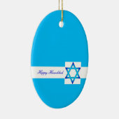 Glückliche Chanukka-Verzierung Keramik Ornament (Rechts)