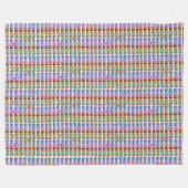 Glückliche Charms Fleecedecke (Vorderseite (Horizontal))
