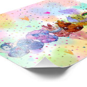 Glückliche Charms Fotodruck (Ecke)