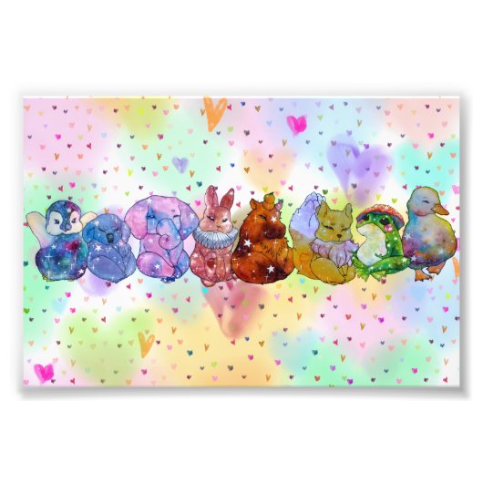 Glückliche Charms Fotodruck (Vorne)