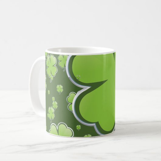 Glückliche Charms Kaffeetasse (Vorderseite Links)