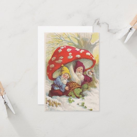 Glückliche Charms Karte (Vorderseite/Rückseite Beispiel)