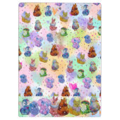 Glückliche Charms Klemmbrett (Rückseite)