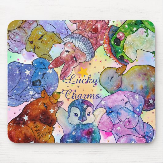 Glückliche Charms Mousepad (Vorne)