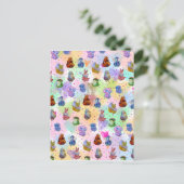 Glückliche Charms Postkarte (Stehend Vorderseite)