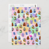 Glückliche Charms Postkarte (Vorne/Hinten)