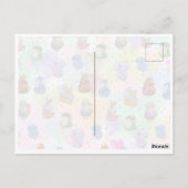 Glückliche Charms Postkarte (Rückseite)