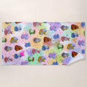 Glückliche Charms Strandtuch (Vorderseite)