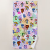 Glückliche Charms Strandtuch (Vorderseite)