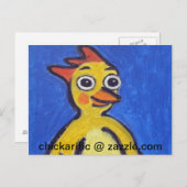 Glückliche Chickarific Postkarte (Vorne/Hinten)