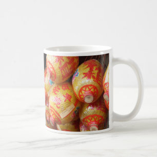 Glückliche chinesische Papierlaternen Kaffeetasse