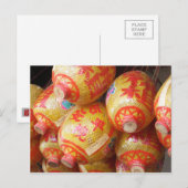 Glückliche chinesische Papierlaternen Postkarte (Vorne/Hinten)