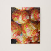 Glückliche chinesische Papierlaternen Puzzle (Vertikal)