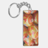 Glückliche chinesische Papierlaternen Schlüsselanhänger (Vorderseite links)