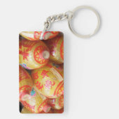 Glückliche chinesische Papierlaternen Schlüsselanhänger (Rückseite)