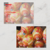 Glückliche chinesische Papierlaternen Visitenkarte (Vorne/Hinten)