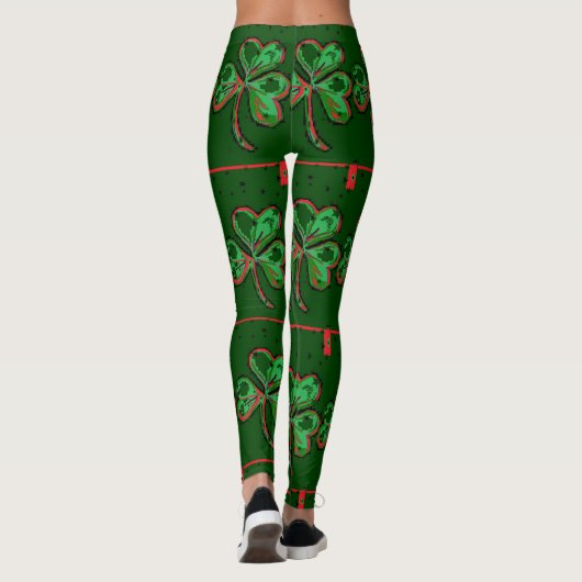 Glückliche Clover Fun Leggings (Rückseite)